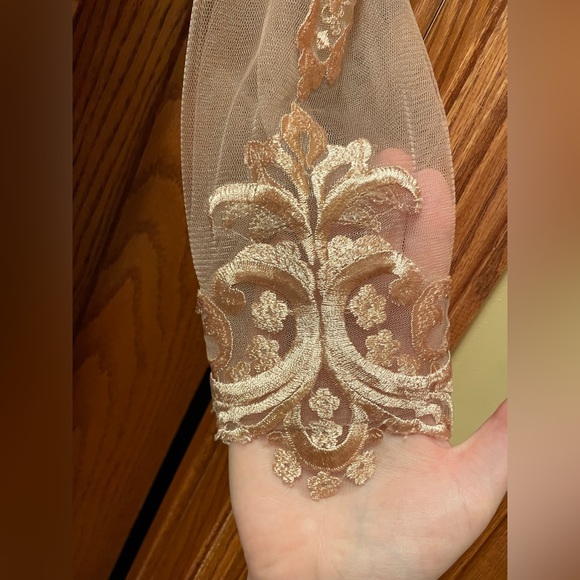 JJ’s House Special Occassion Gown Dusty Rose 3/4 sleeve - Picture 5 of 6